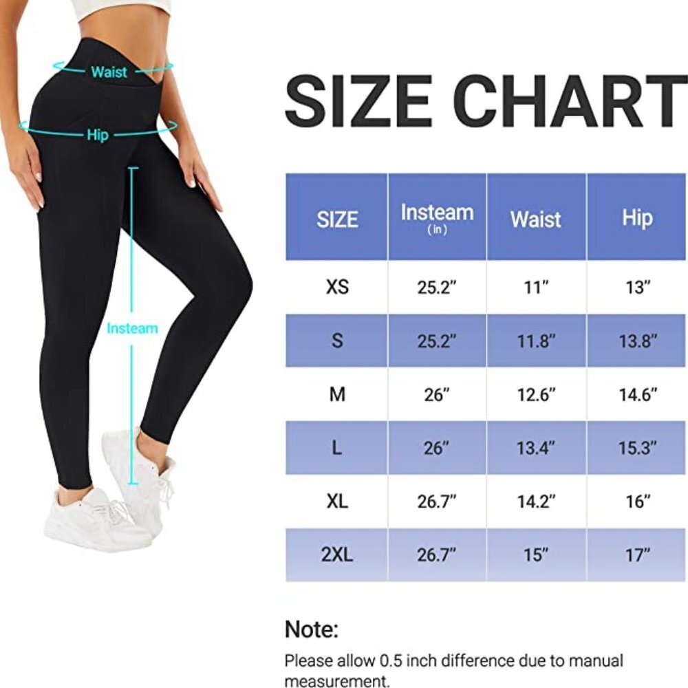MIRITY Women's High Waist Tummy Control Yoga Leggings XL Bluish Purple - Picture 4 of 4